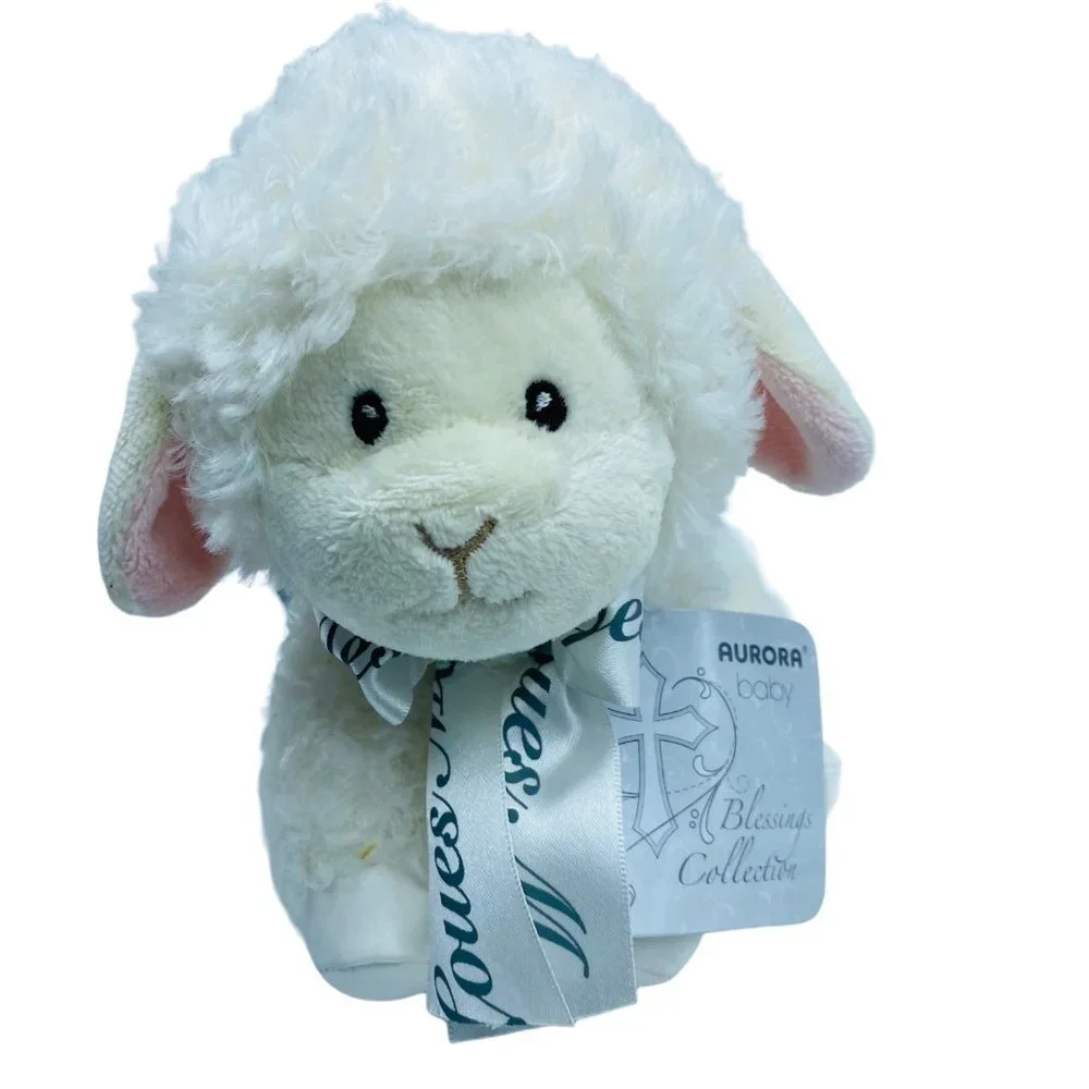 Aurora World Baby‎ Lamb Plush NWT Stuffed Animal Blessings Collection 8